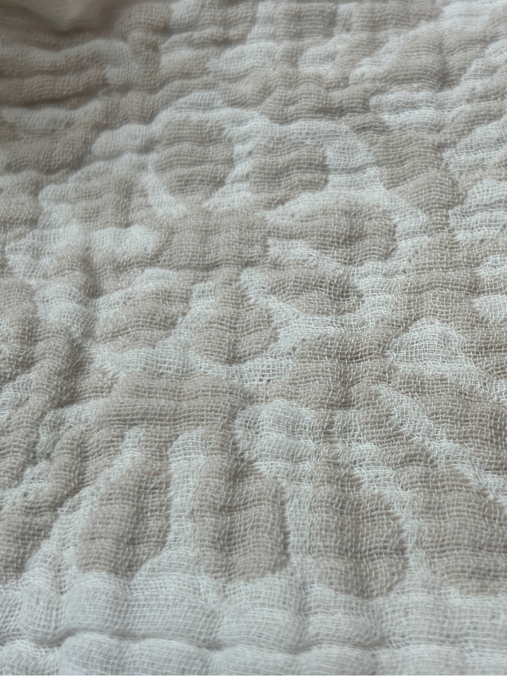 Modern Birds in Flight Crane Tan Cream Woven Organic Cotton Throw Size 55 x 75 - Picture 8 of 16